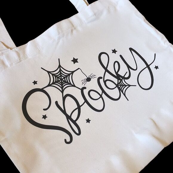 NWT Wool + Pepper Co. SPOOKY Tote Bag - Picture 2 of 2